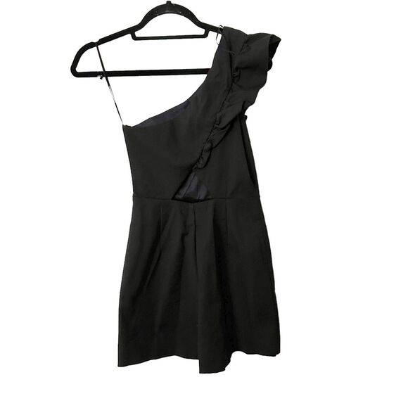 ZARA One Shouldered Romper Mini Dress Sz Small - Picture 4 of 6